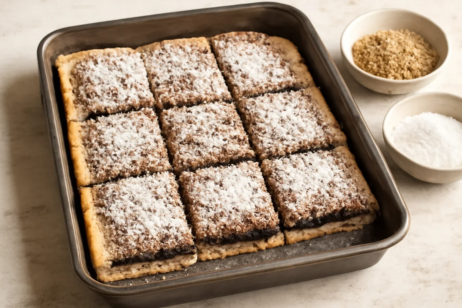 Prajitura puturosului cu aluat fraged, gem si nuca, de post sau de dulce