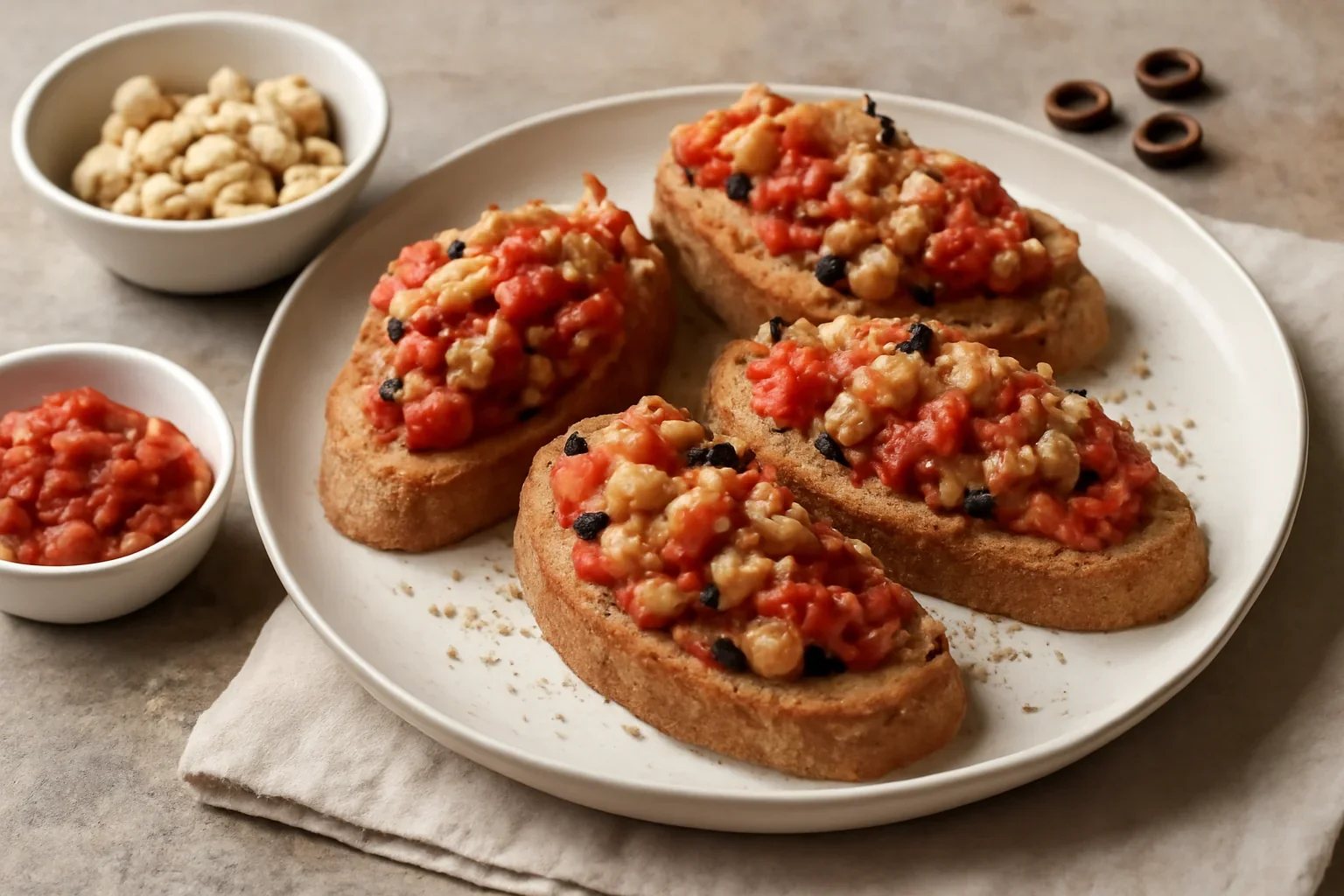 Bruschetta cu pui