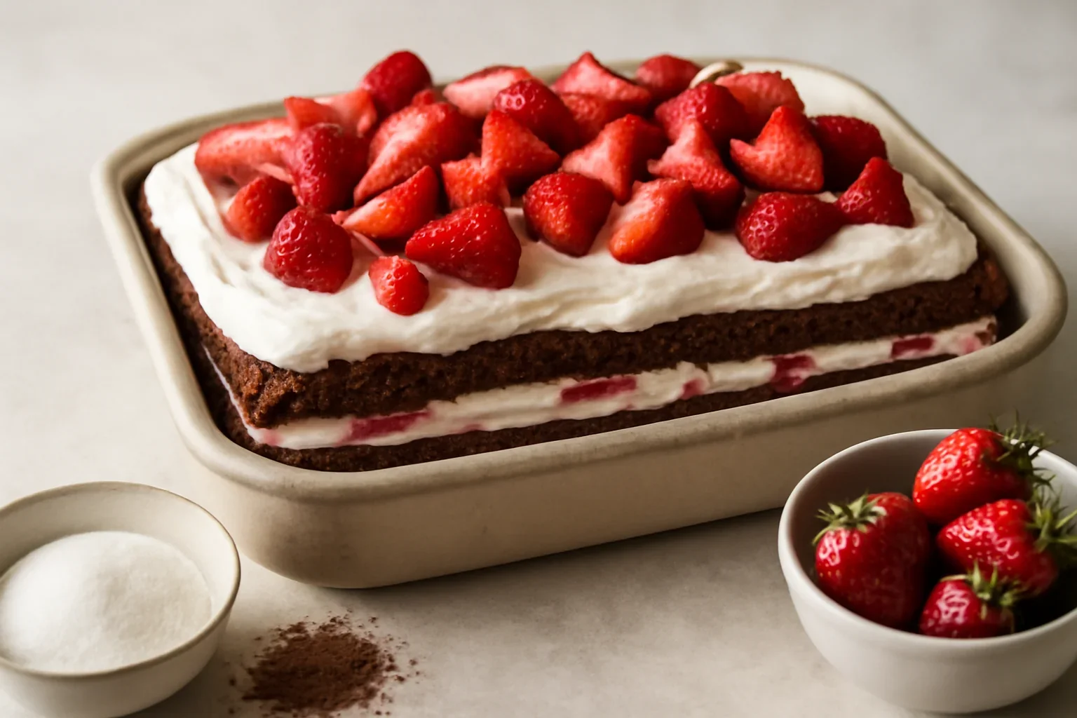 Prajitura cu mascarpone si capsune
