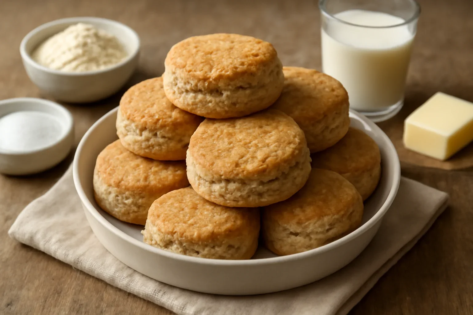 Biscuiti pufosi cu faina integrala