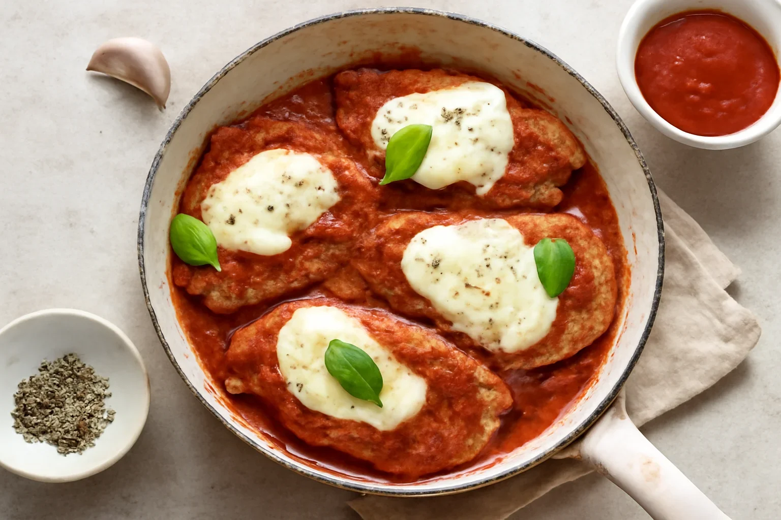 Șnițele cu sos de roșii și mozzarella – rețeta italiană de scaloppine alla pizzaiola