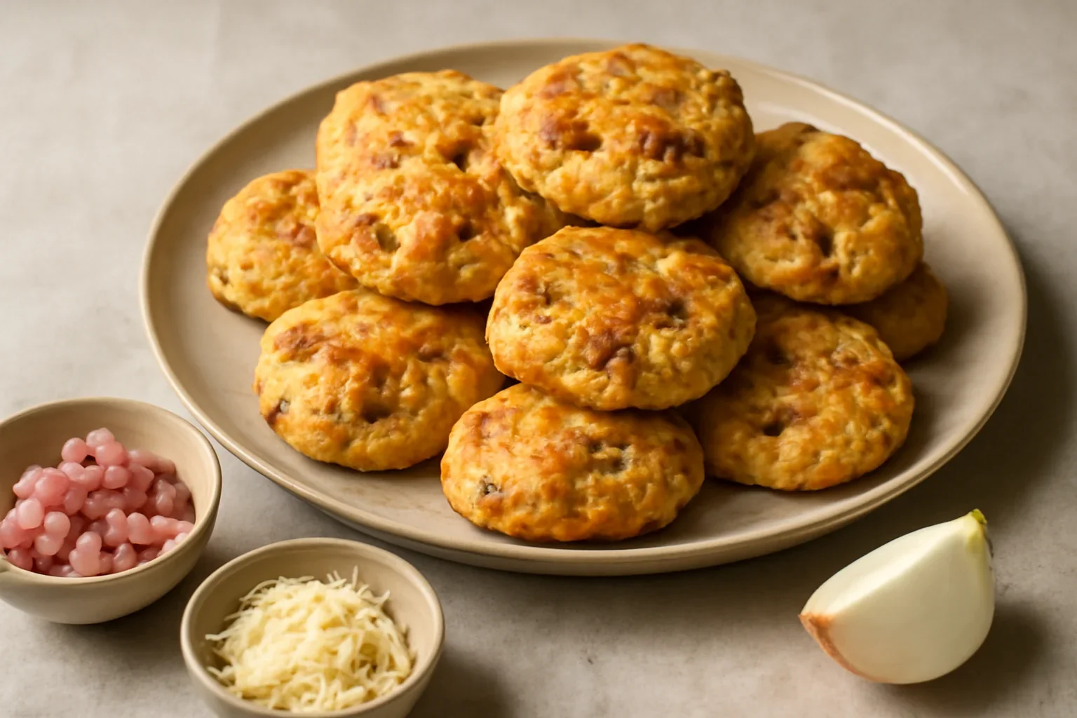 Biscuiti aperitiv cu bacon