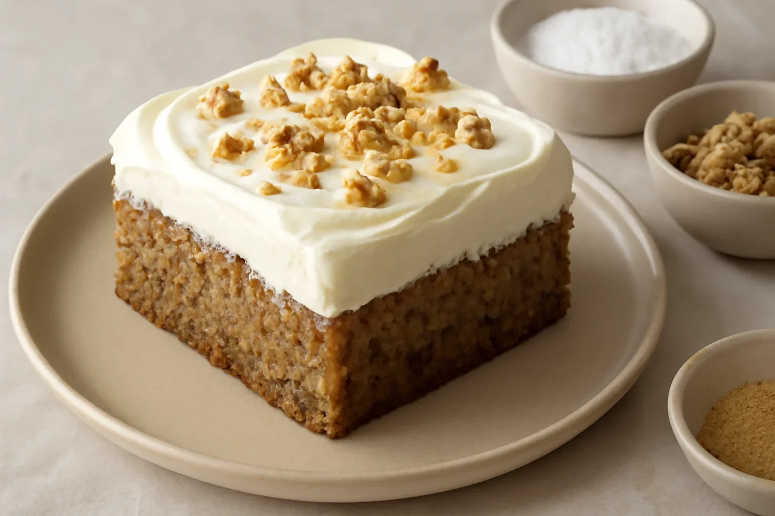 Prajitura cu mere, nuca si crema de frisca cu mascarpone