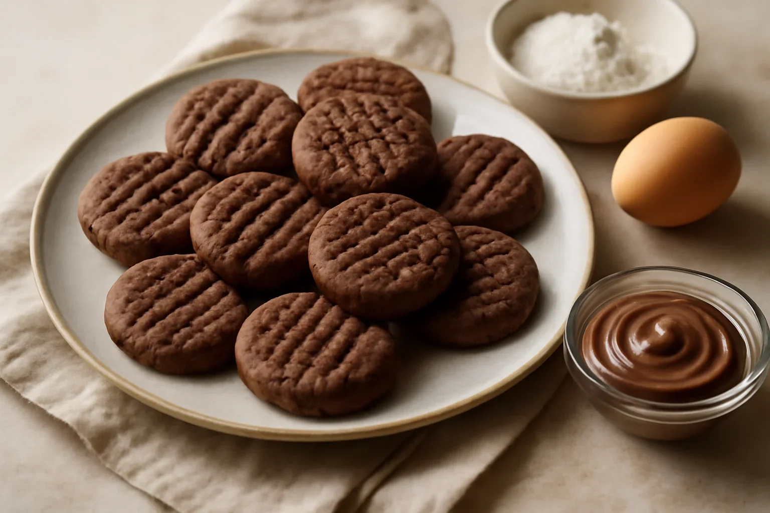 Biscuiti fragezi cu ciocolata