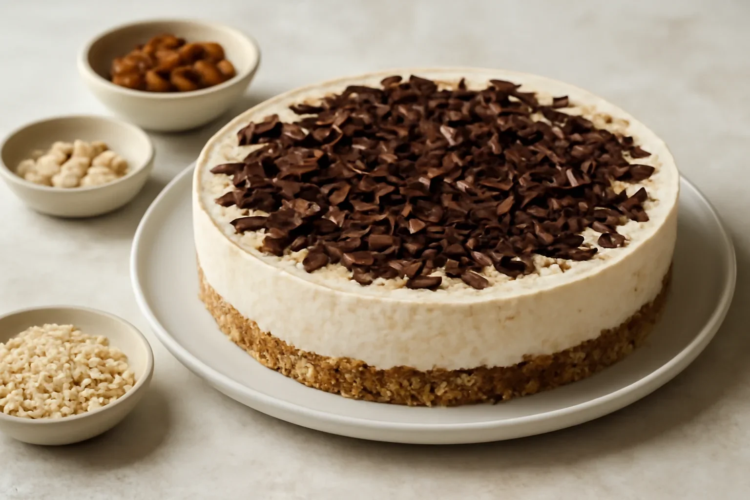 Cheesecake cu brânză de vaci și ciocolată