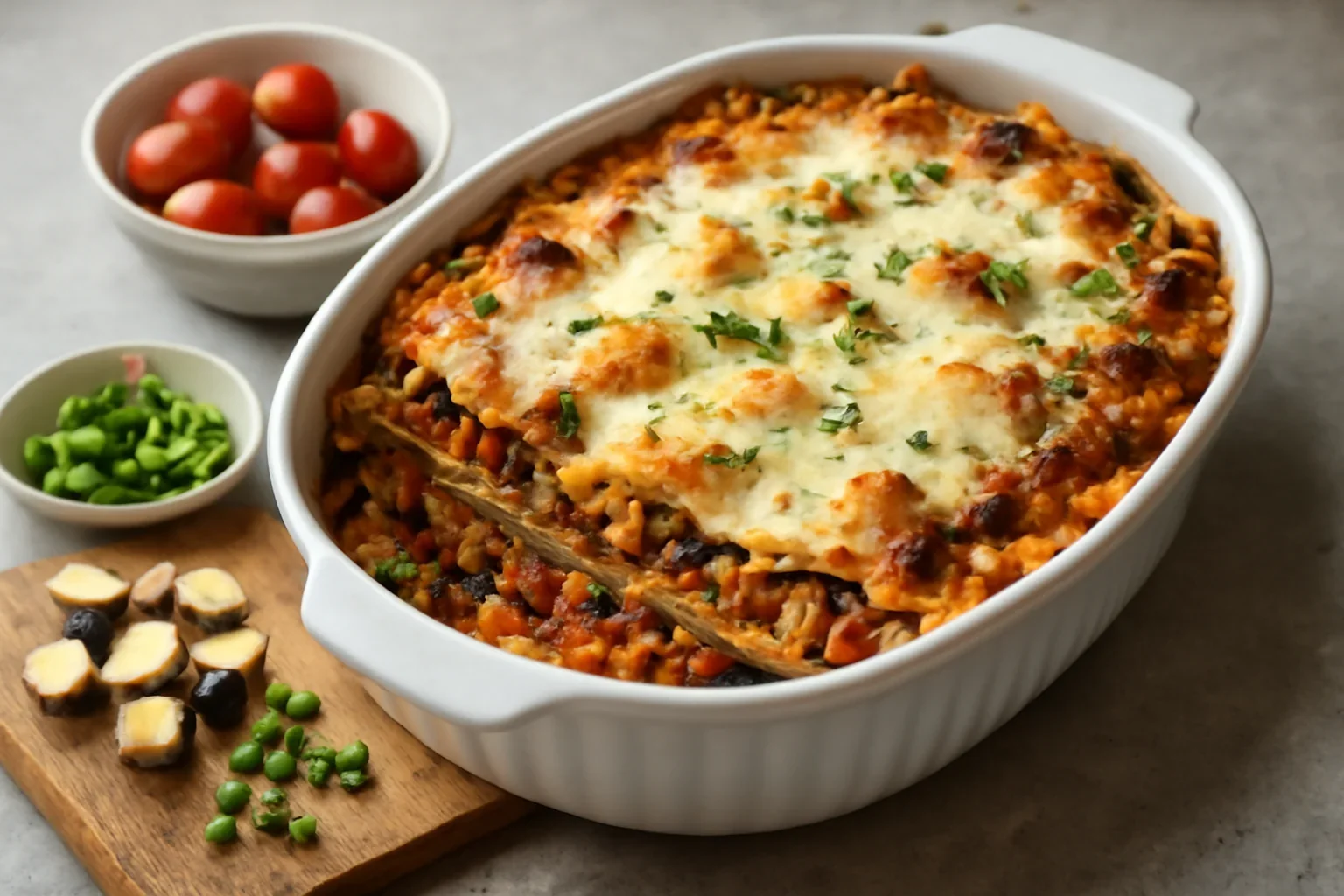 Lasagna cu vinete si mozzarella