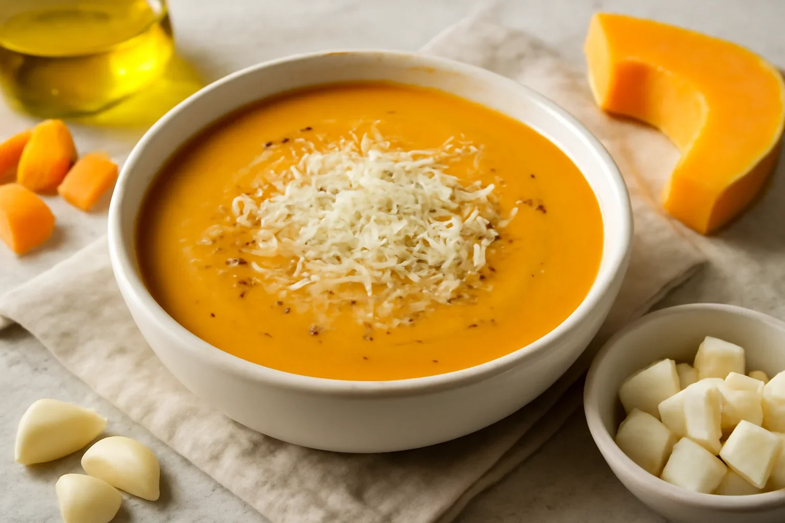 Supa crema de dovleac cu cartof dulce