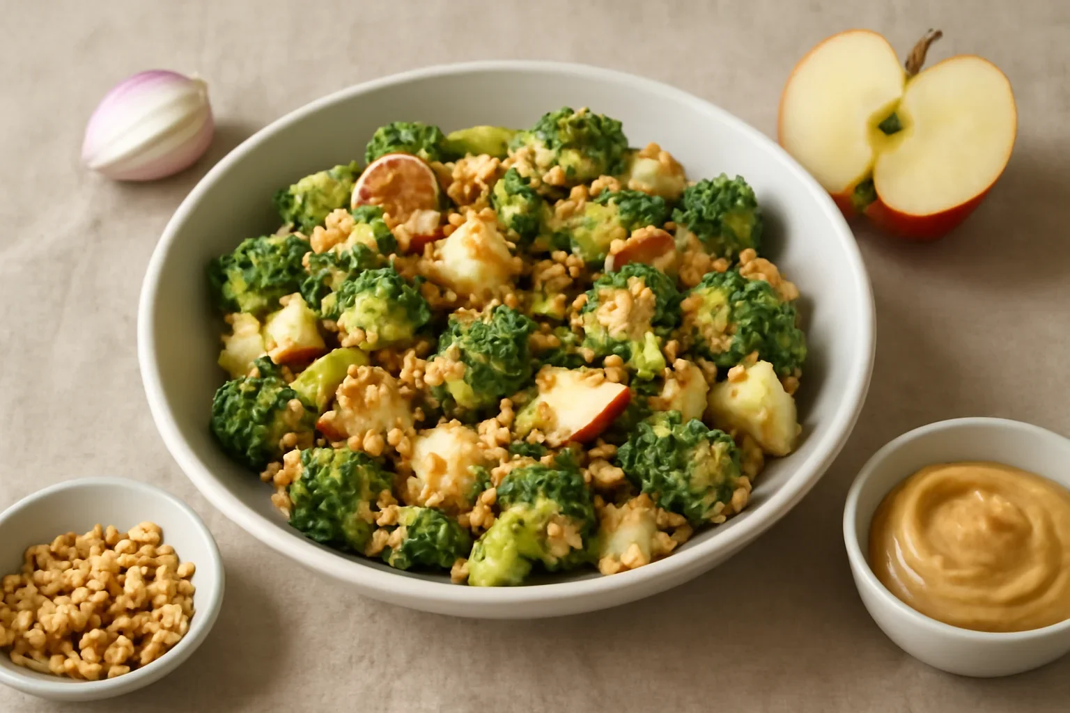 Salată de broccoli cu măr
