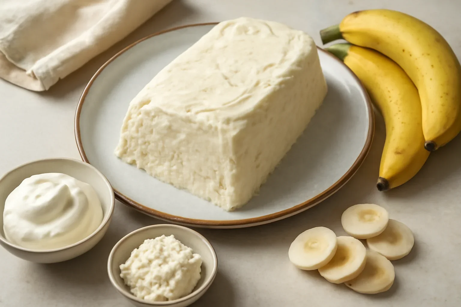 Inghetata cu banane si ricotta – fara zahar