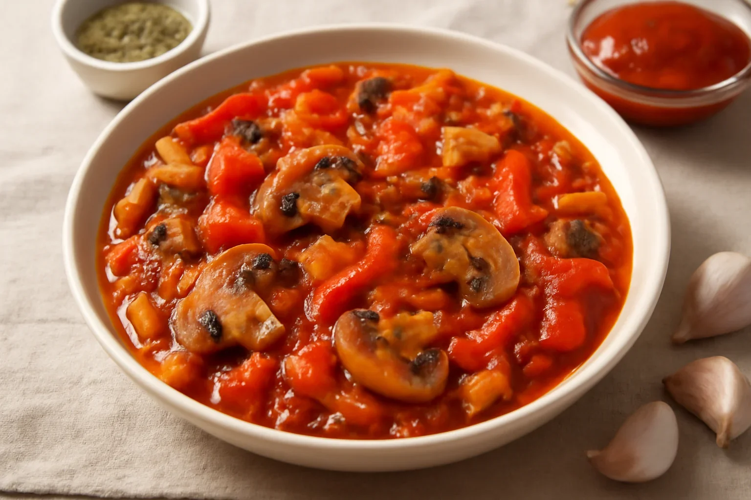 Mancare de ciuperci cu legume