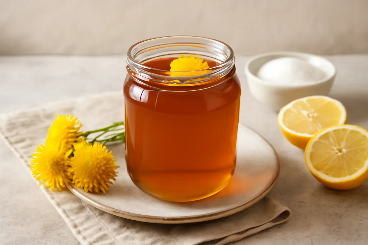 Sirop de papadie reteta simpla naturala