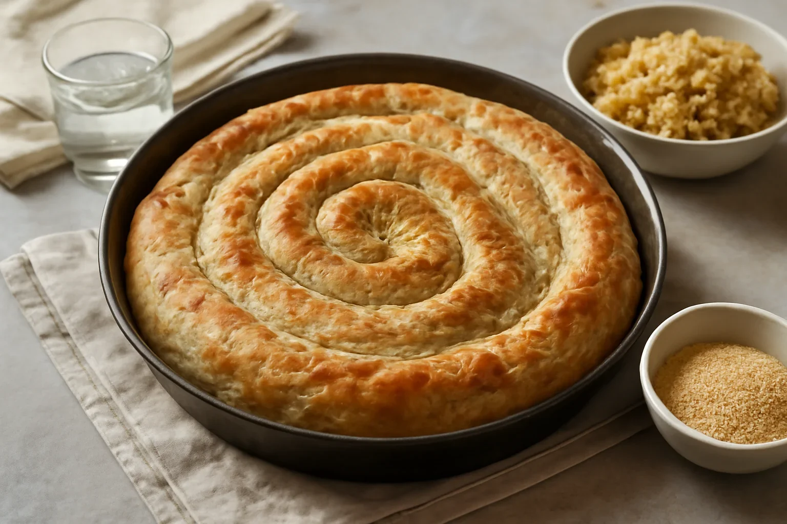 Plăcintă cu varză – burek de post – rețetă simplă, explicată detaliat