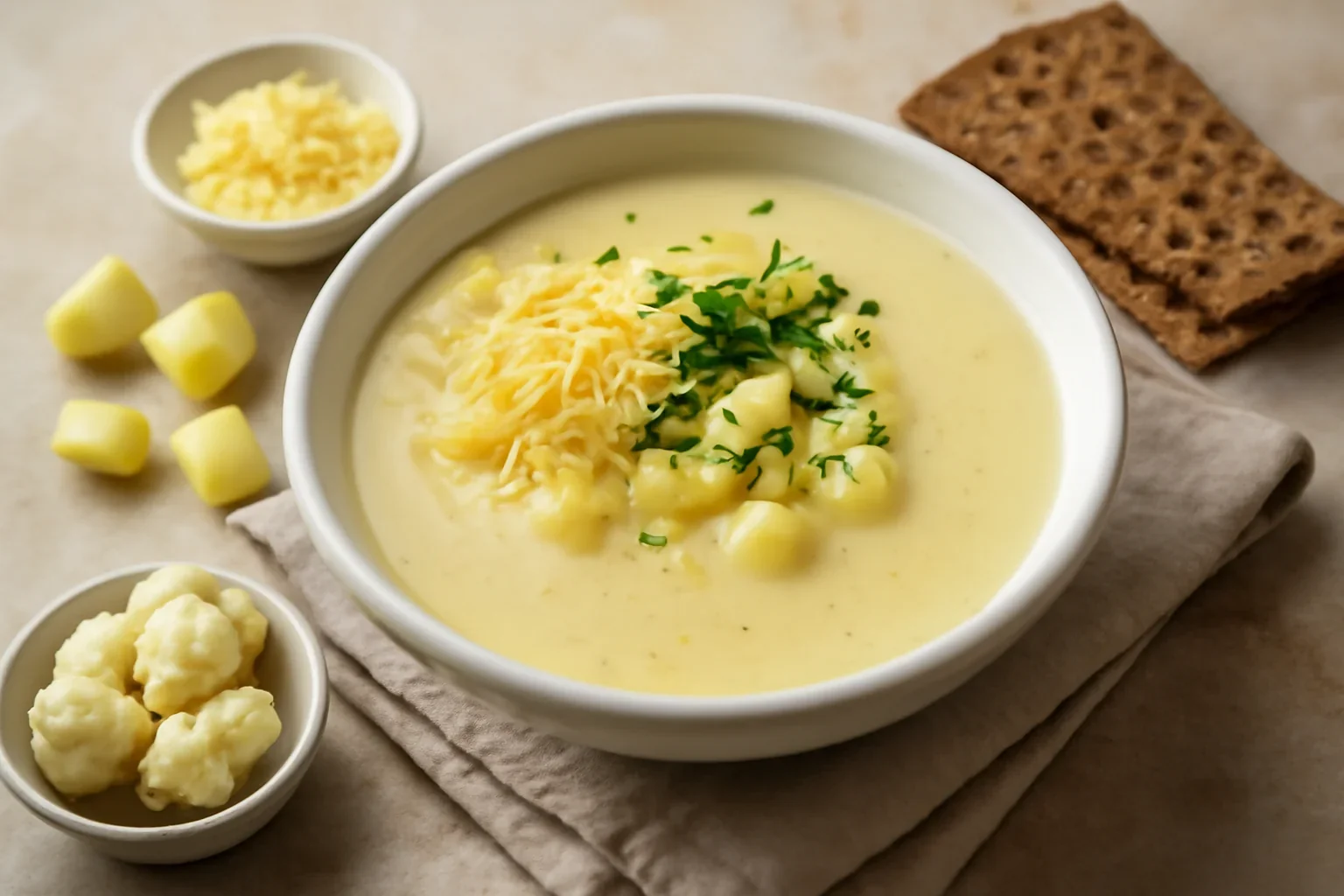 Supa crema de conopida cu cartofi si smantana