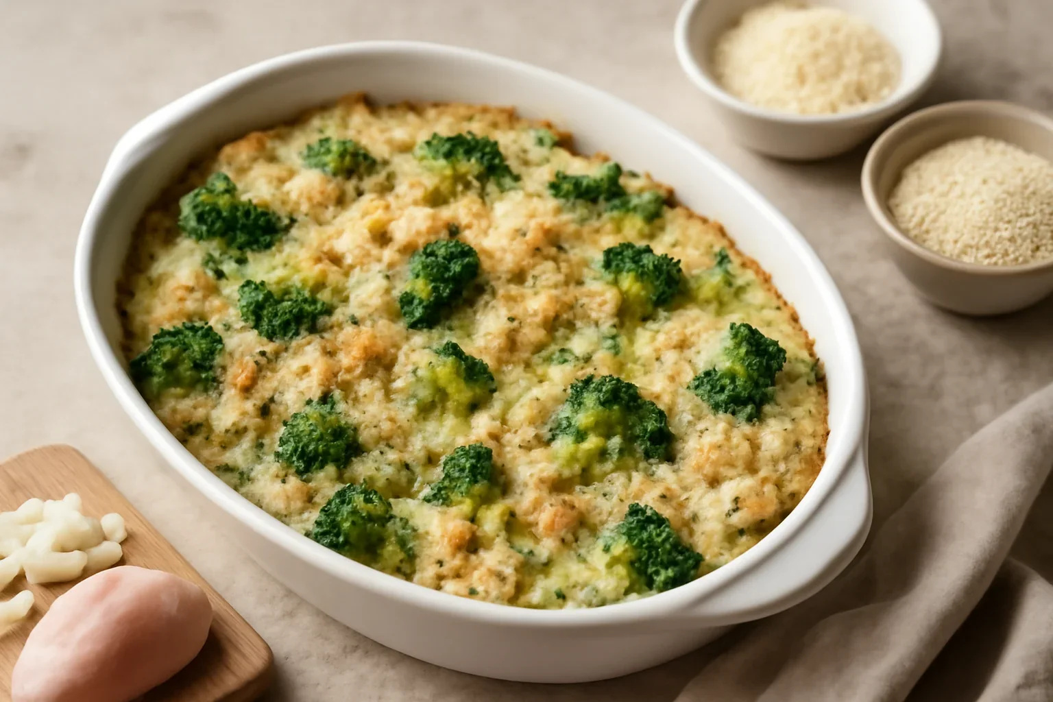 Broccoli gratinate cu quinoa