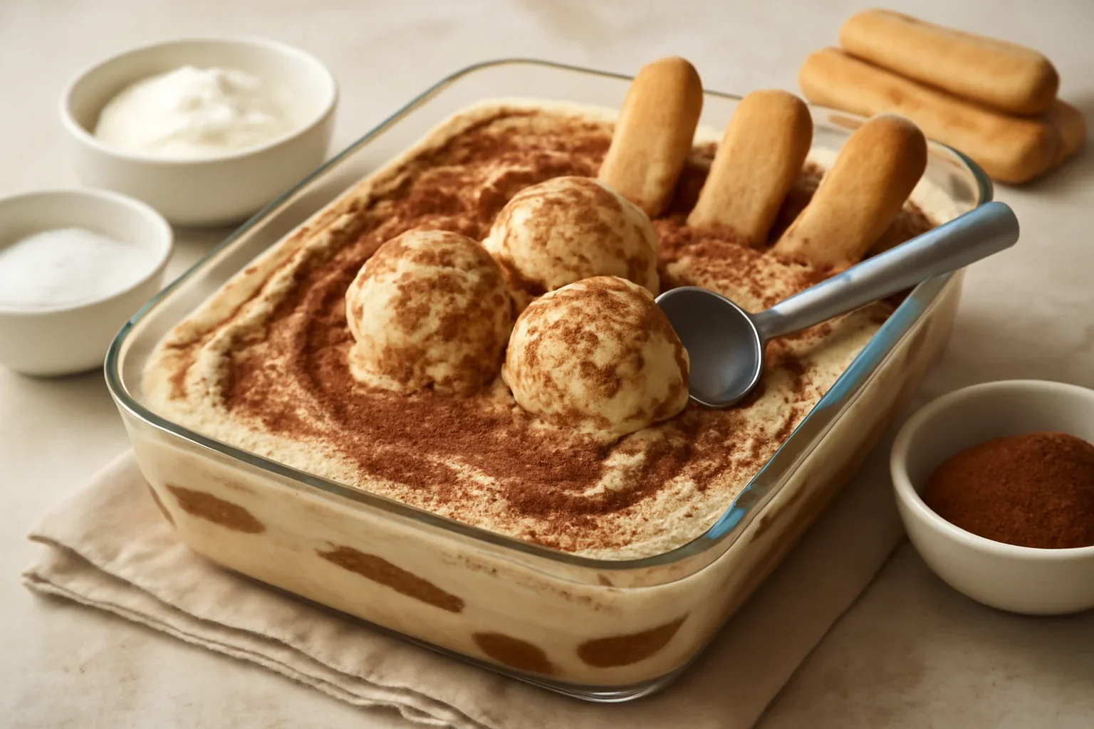 Înghețată tiramisu