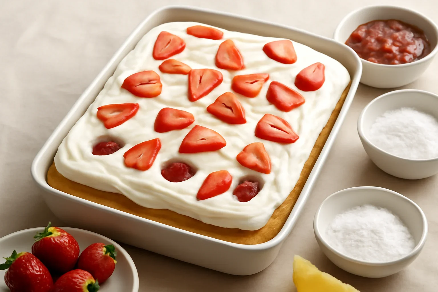 Prajitura gaurita cu capsuni si mascarpone