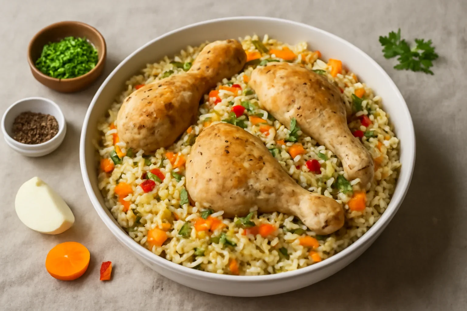 Pilaf de orez cu carne de pui si legume, reteta clasica