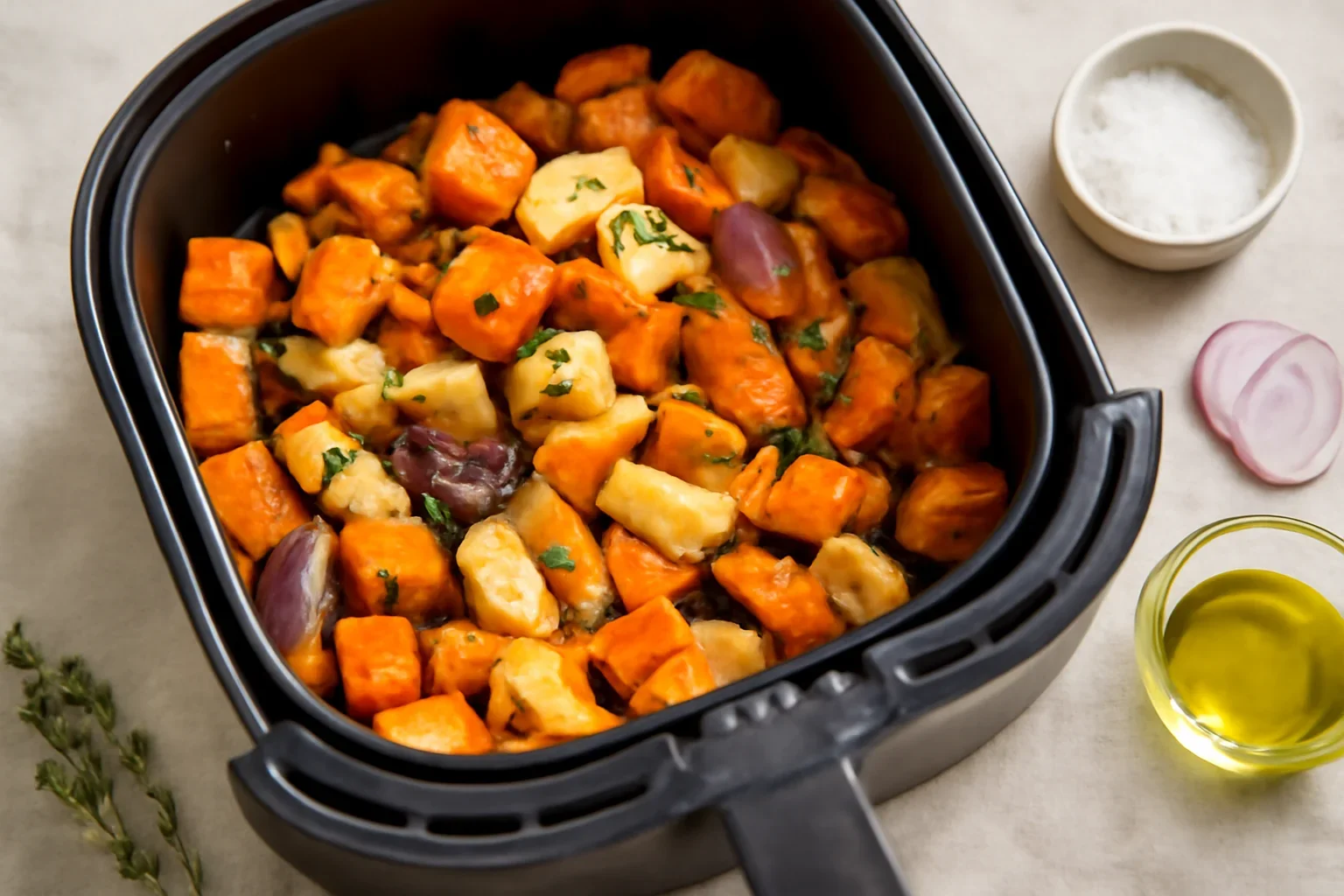 Legume rădăcinoase la air fryer – rețetă video