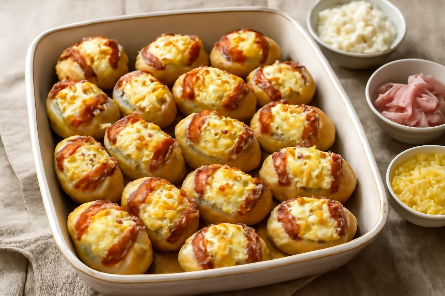 Cartofi umpluti cu branza si bacon, sunculita sau alta afumatura – la cuptor
