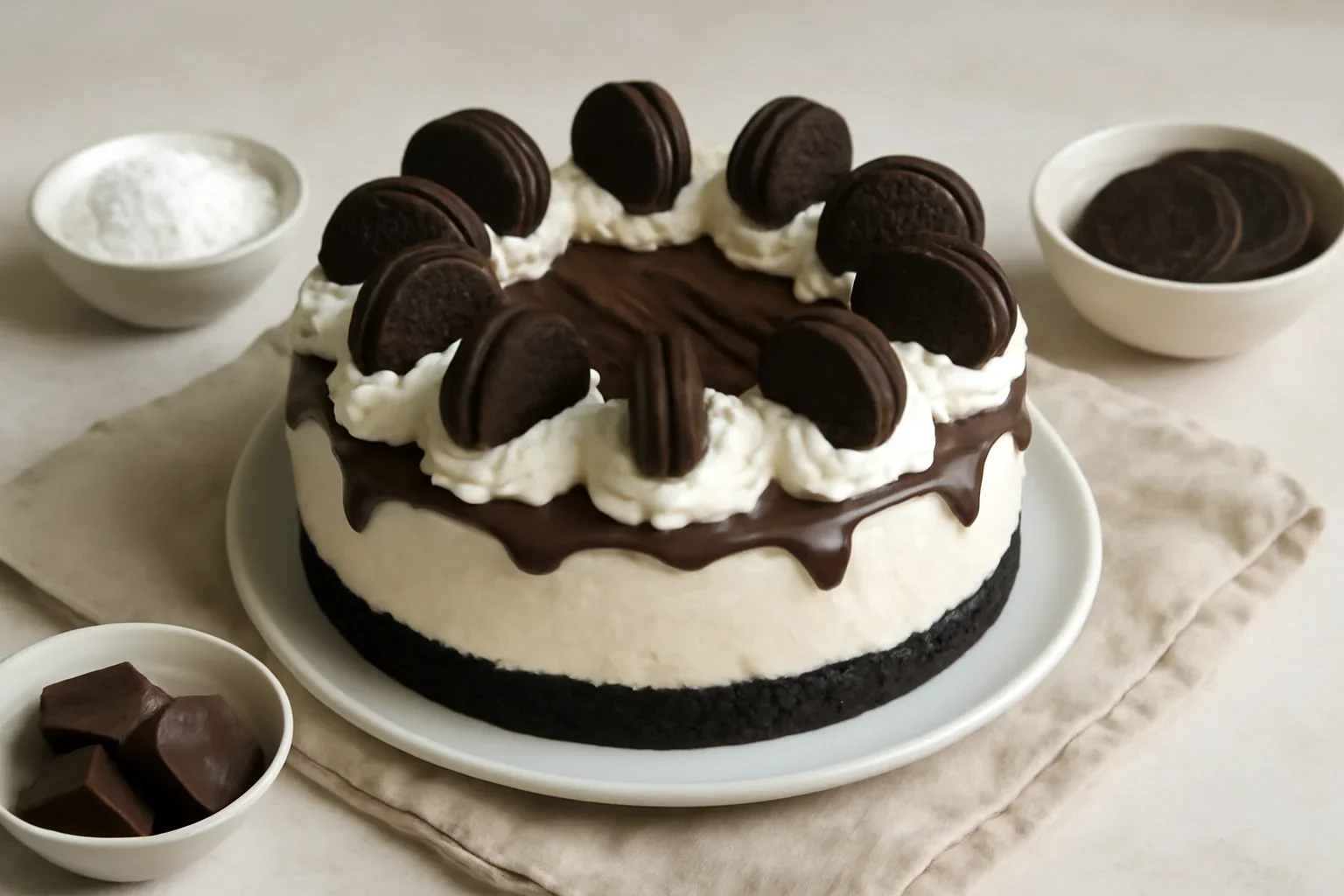 Tort Oreo cu mascarpone fara coacere