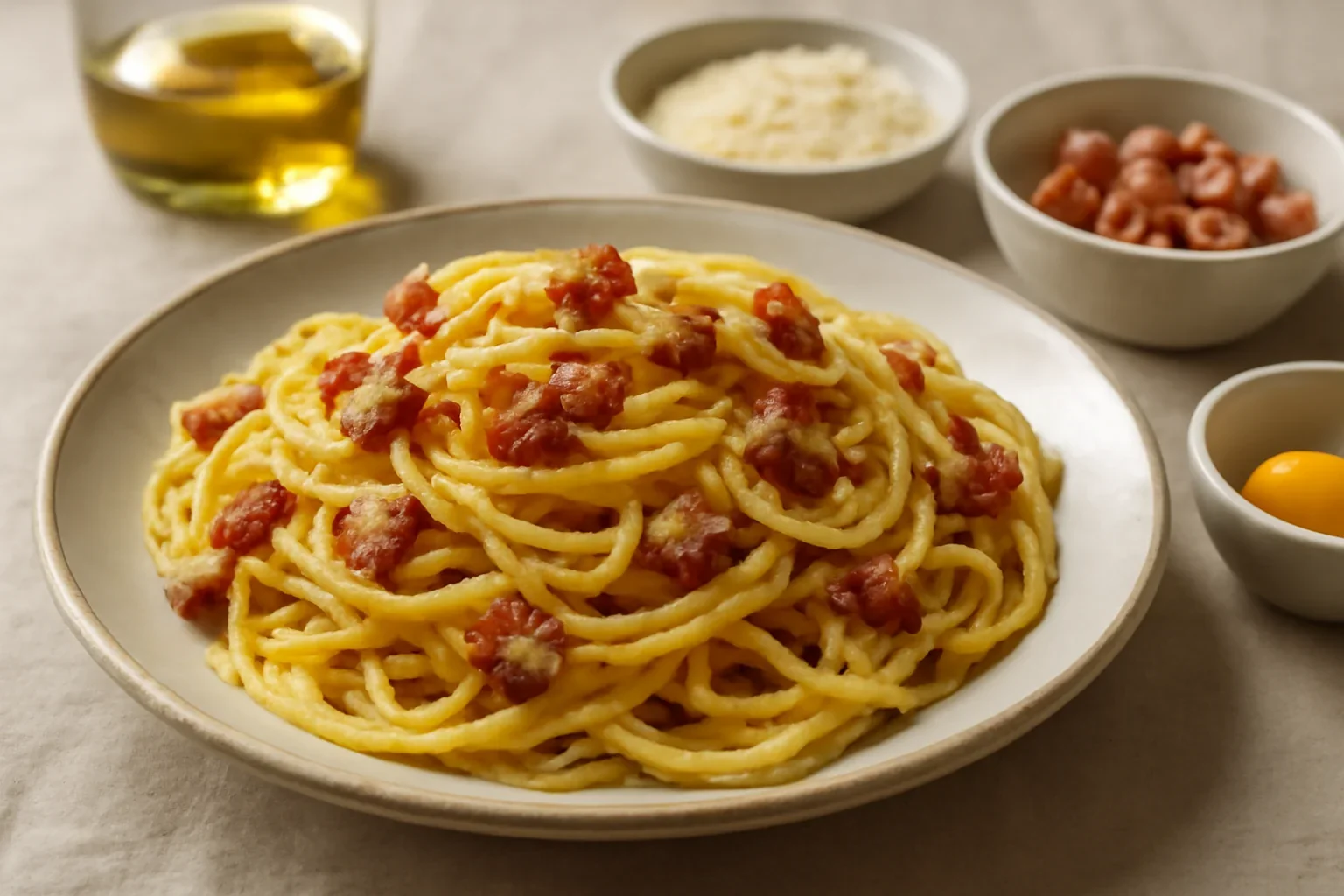 Spaghete carbonara fara smantana
