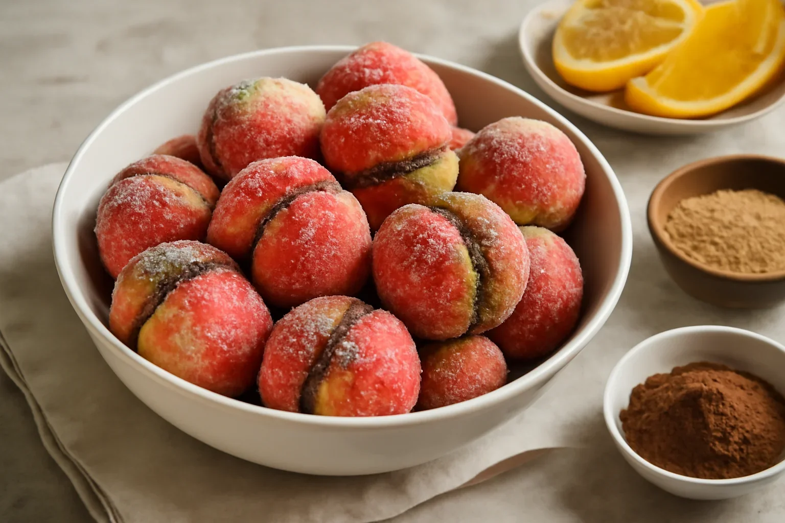 Piersici umplute cu crema reteta pas cu pas