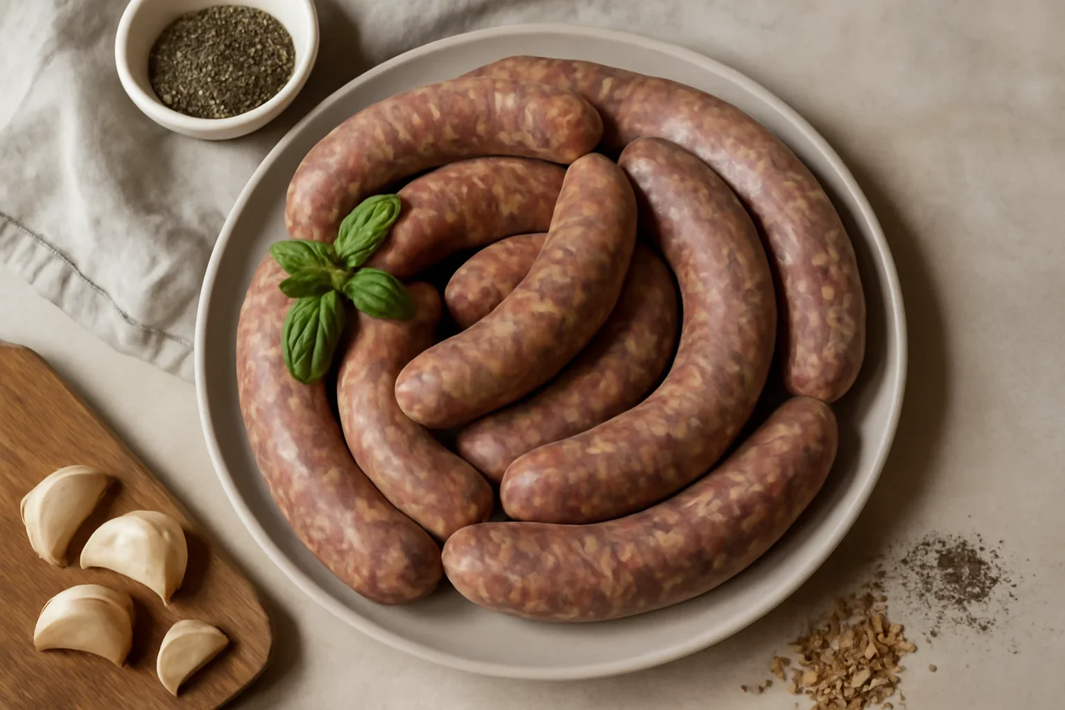 Carnati de casa cu busuioc reteta italiana