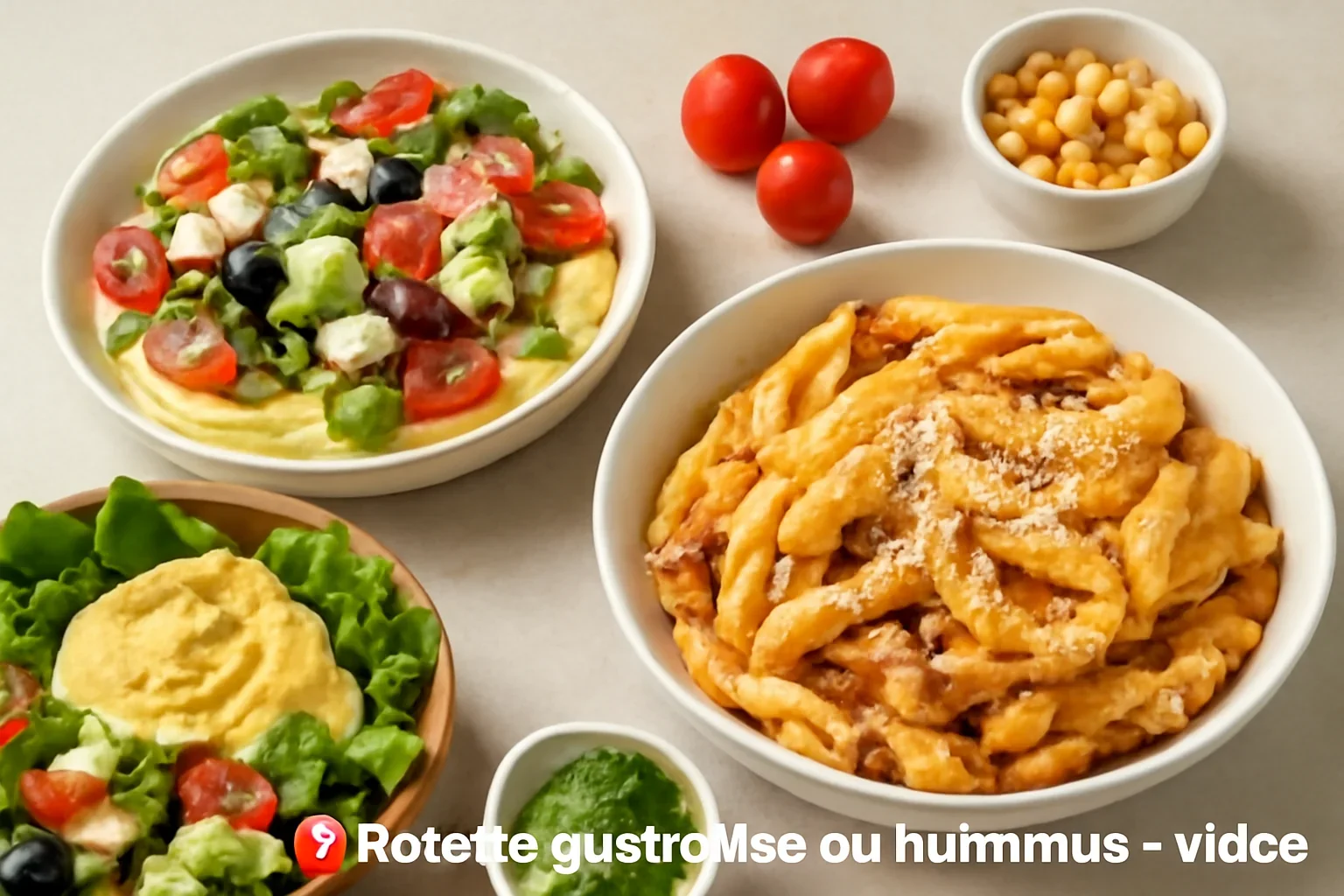 3 Retete gustoase cu hummus – video
