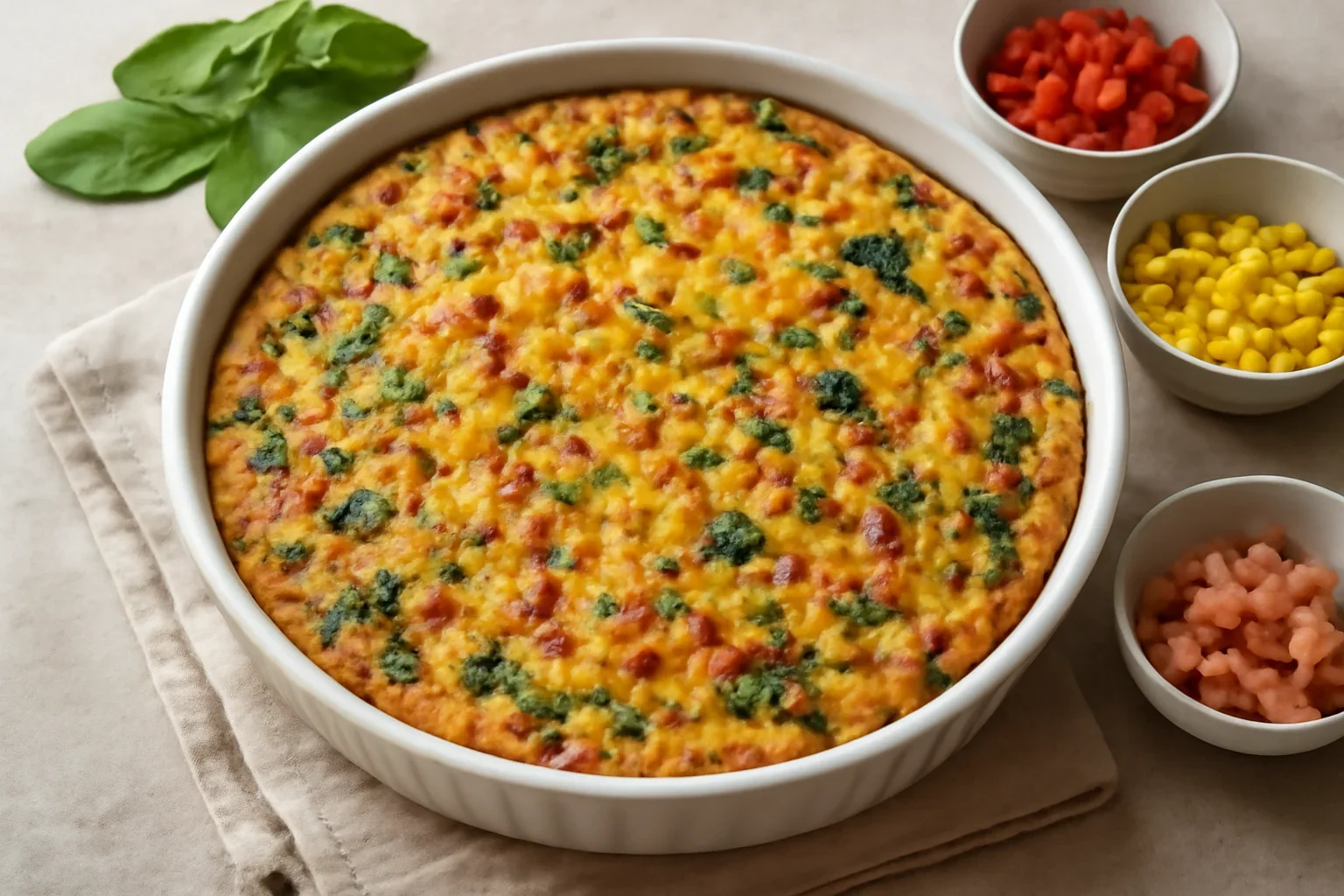 Tarta cu porumb si legume