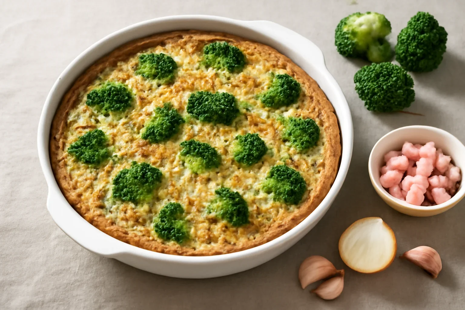 Budincă de broccoli