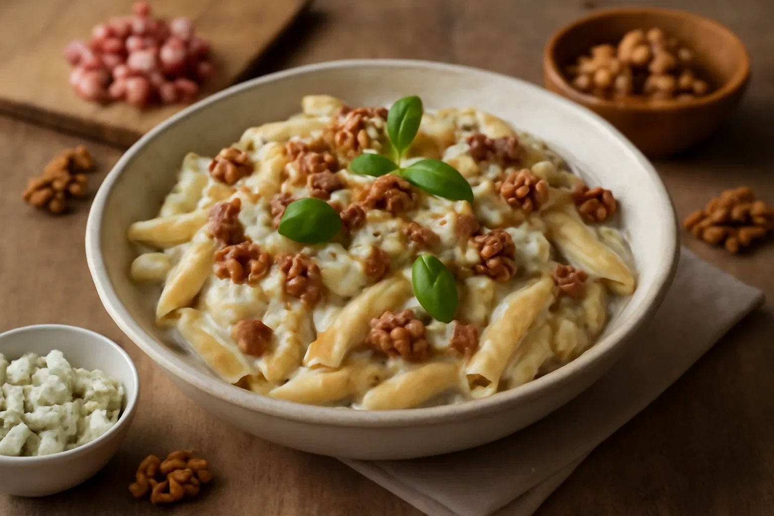 Paste cu nuci si gorgonzola