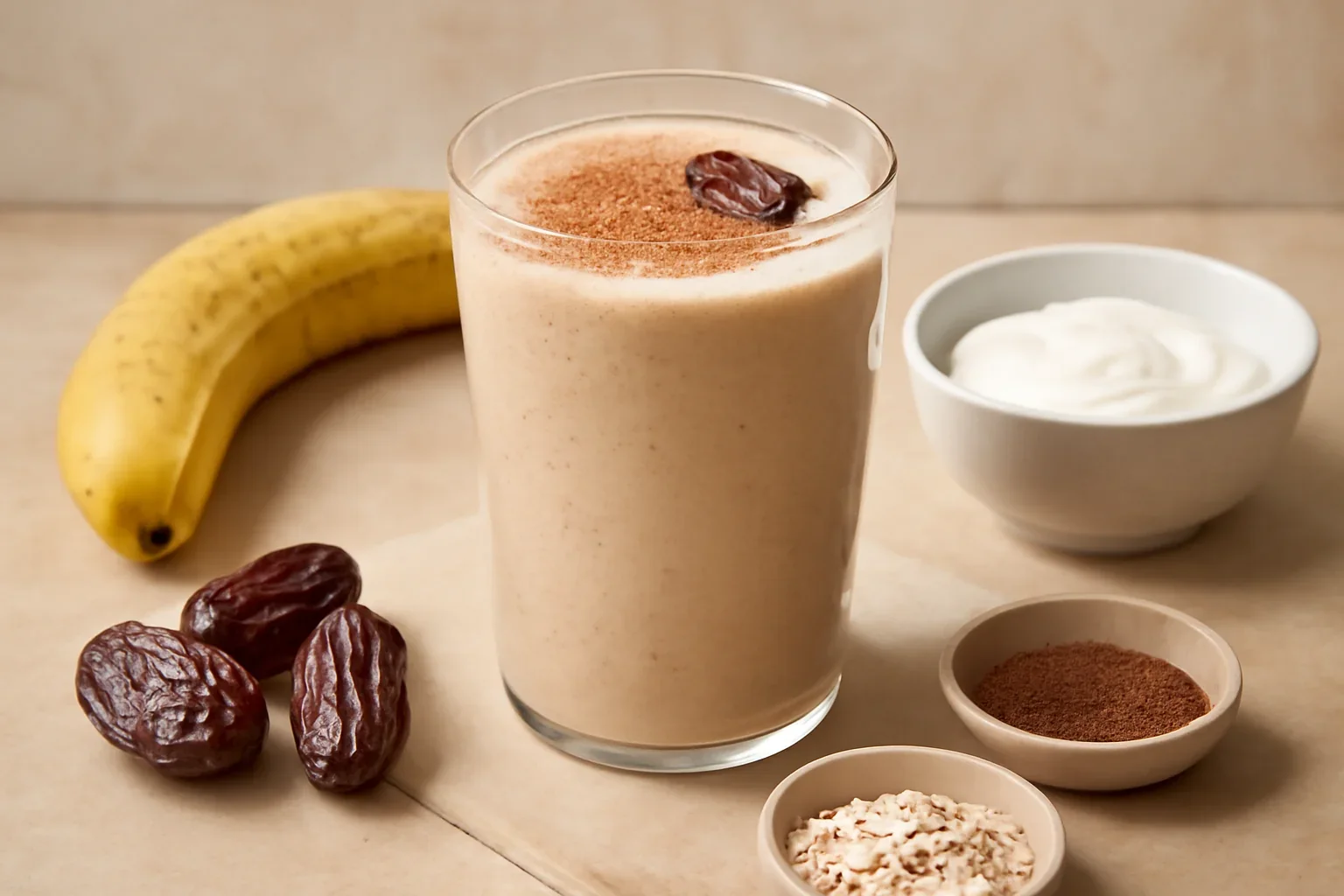 Milkshake de toamnă cu curmale