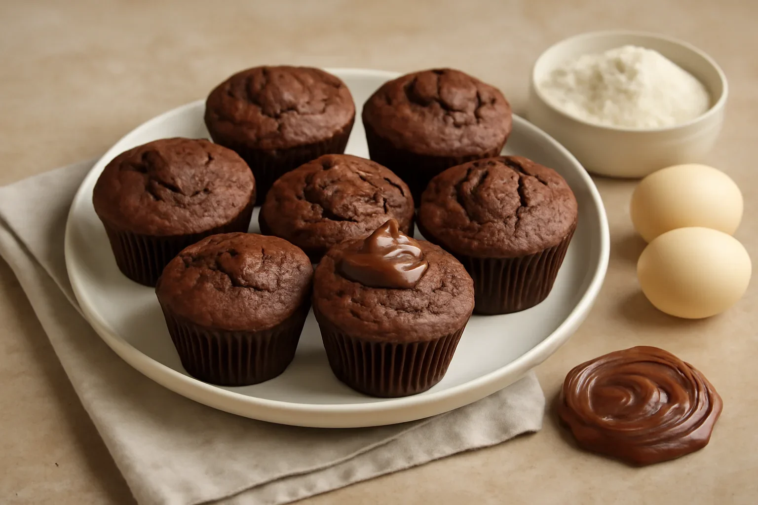 Muffins cu Nutella