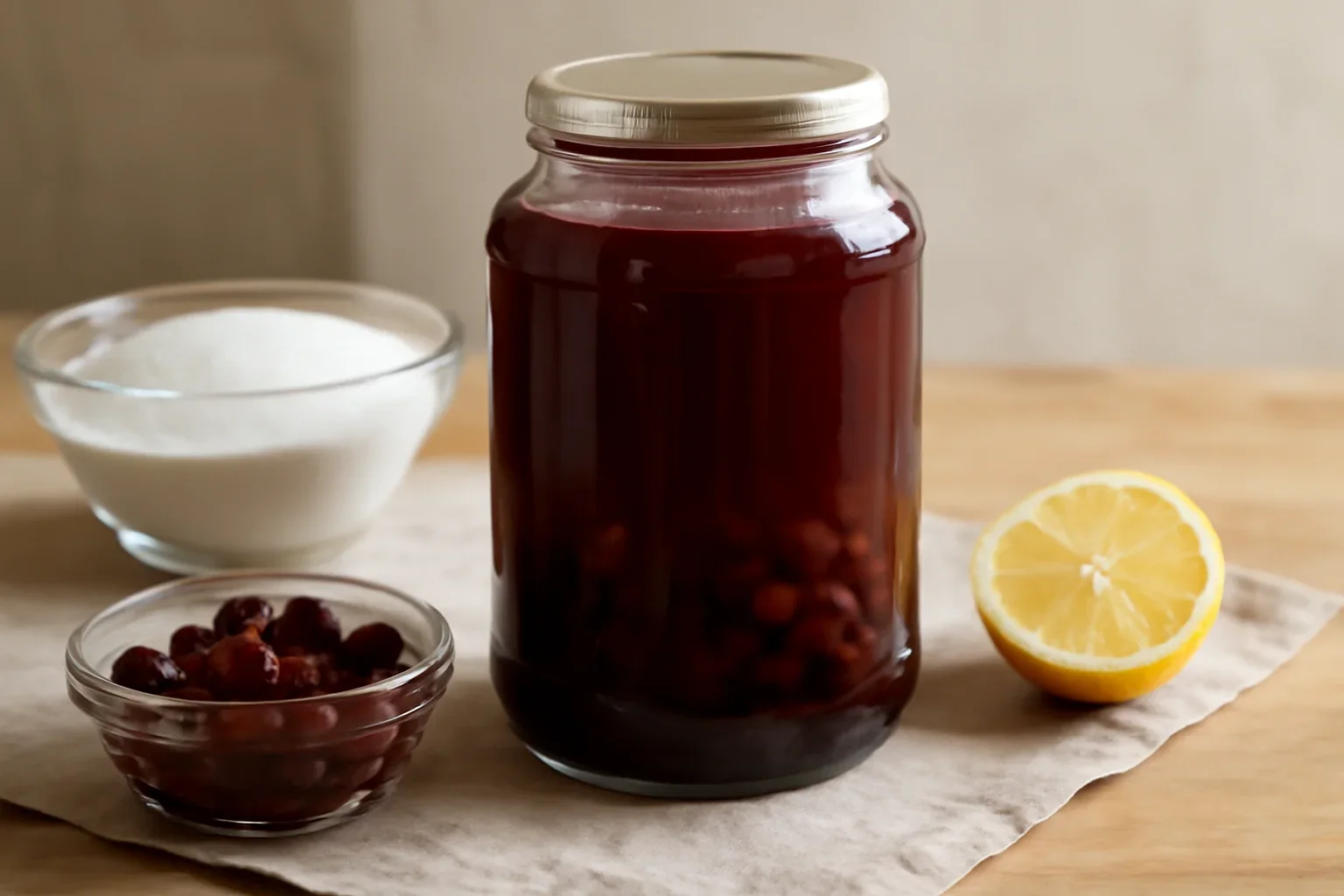 Sirop de visine fara fierbere, crud, la rece – rețeta VIDEO