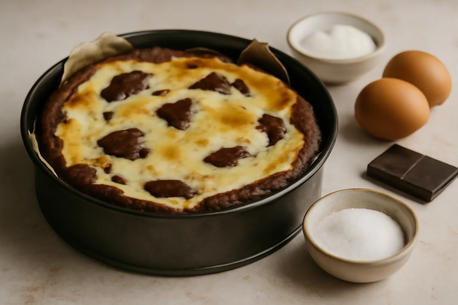Brownie cheesecake
