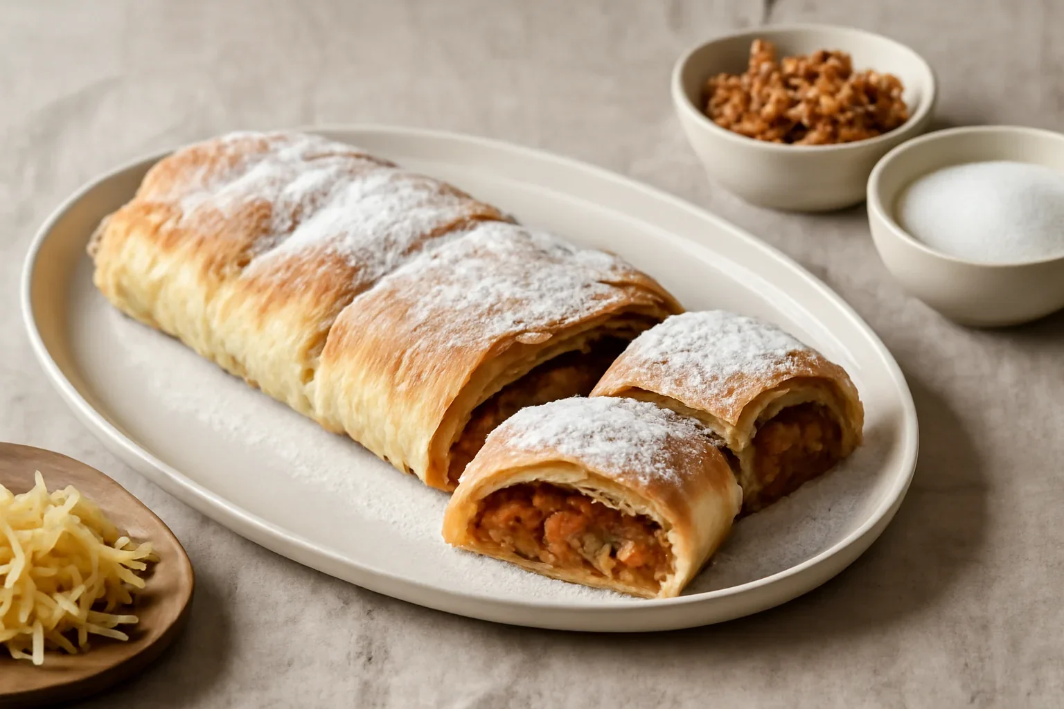 Strudel-placinta cu mere sau bostan