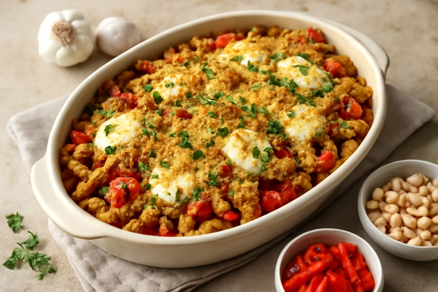Paste gratinate cu legume