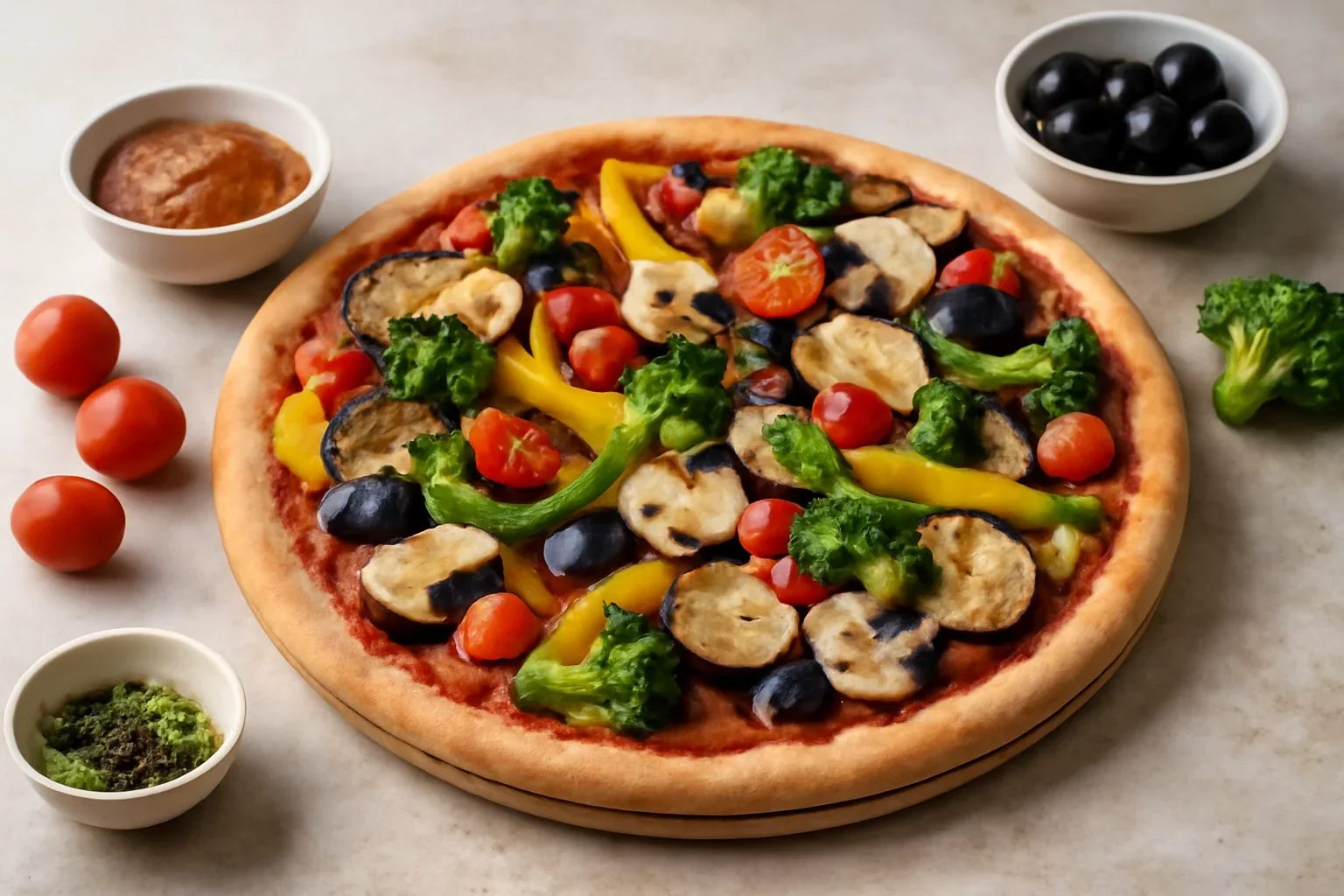 Pizza de post cu blat precopt
