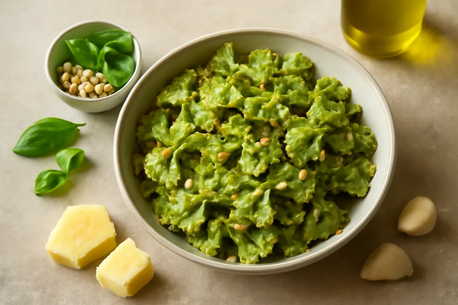 Paste cu sos pesto / Farfalle cu pesto