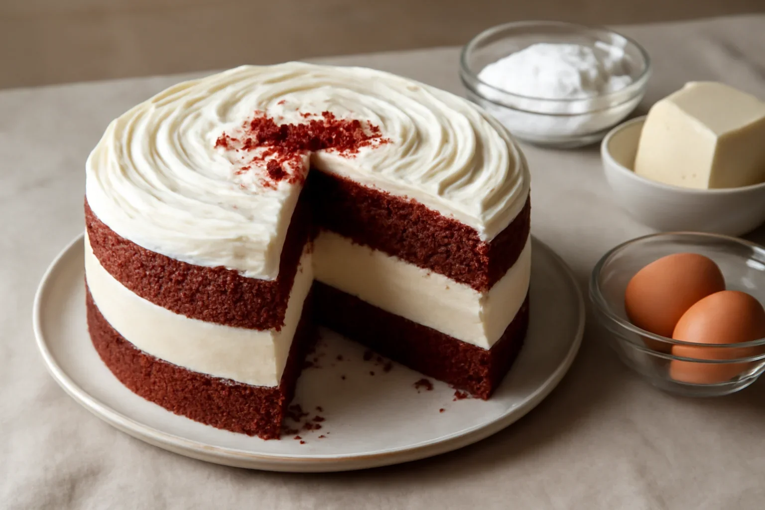 Tort cheesecake Red Velvet perfect pentru Revelion