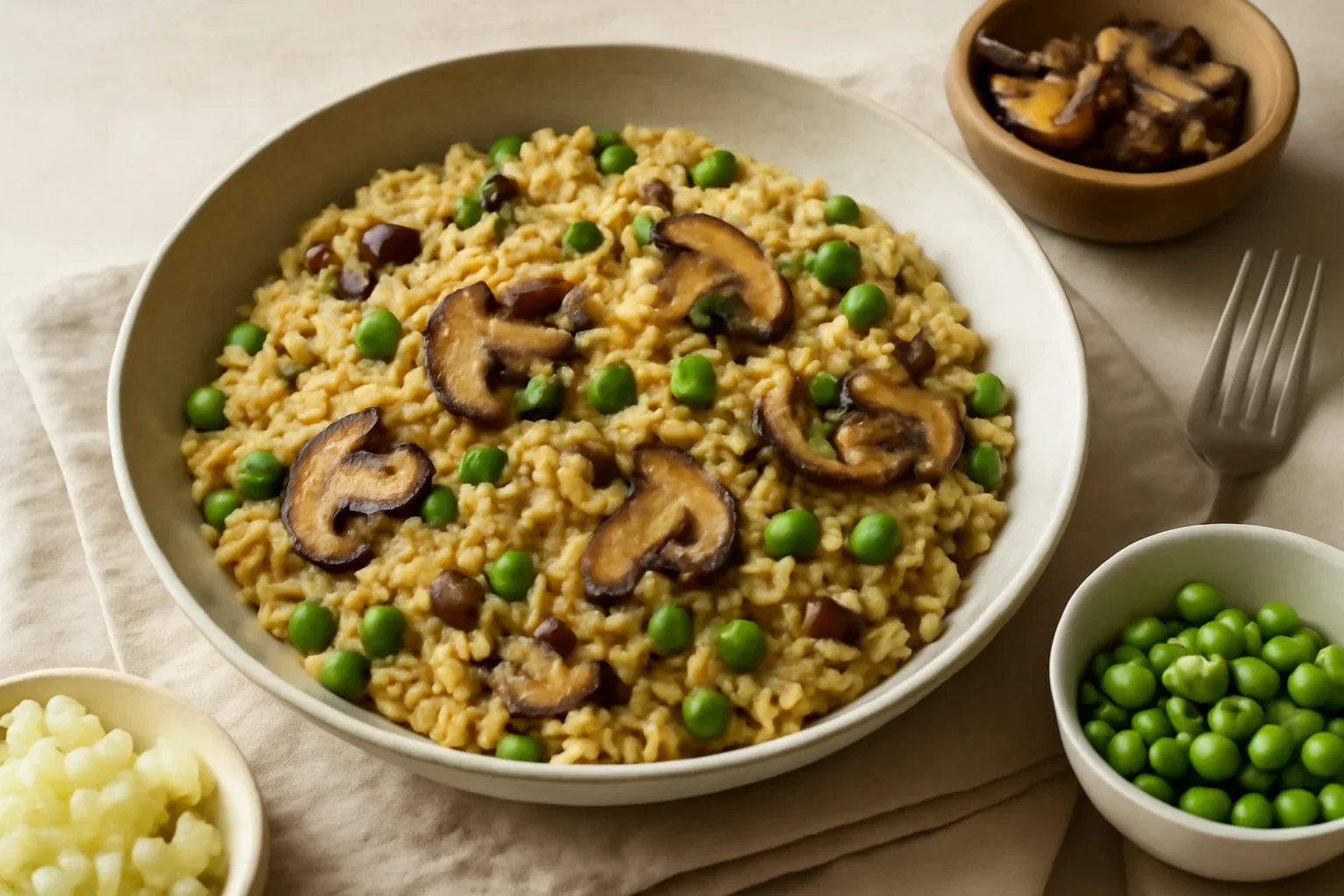 Risotto din bulgur cu ciuperci