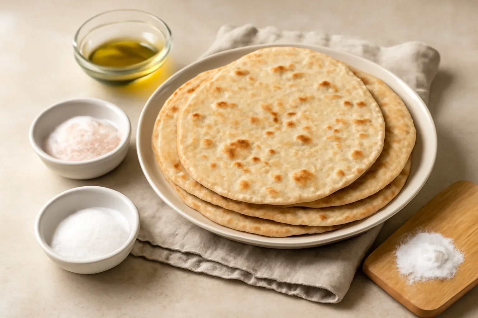 Piadine din faina de alac