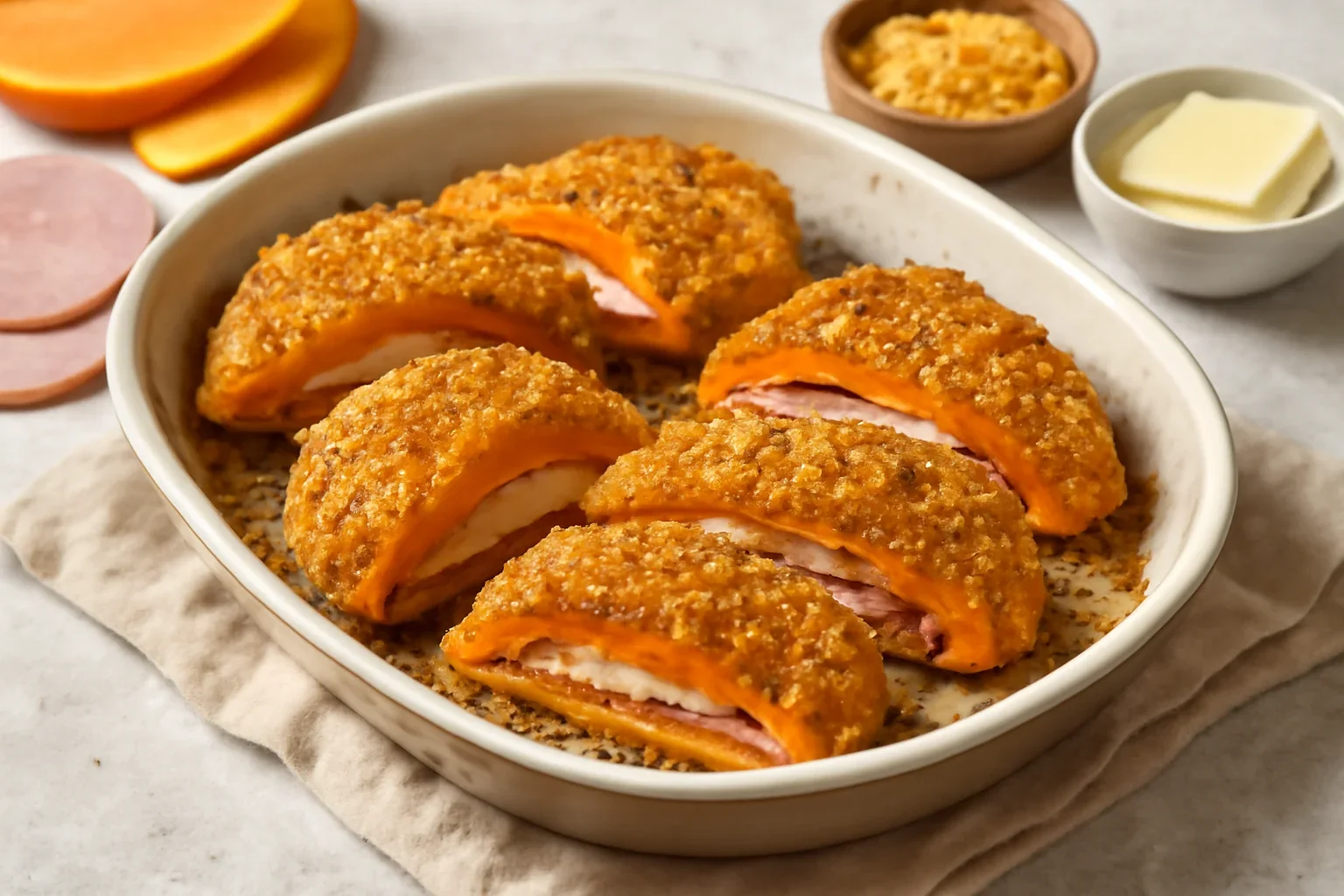 Cordon bleu din dovleac la cuptor
