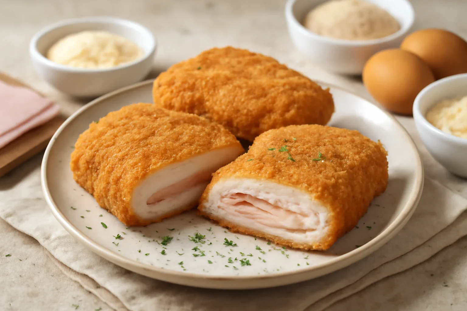 Rețeta zilei: Cordon bleu din piept de pui