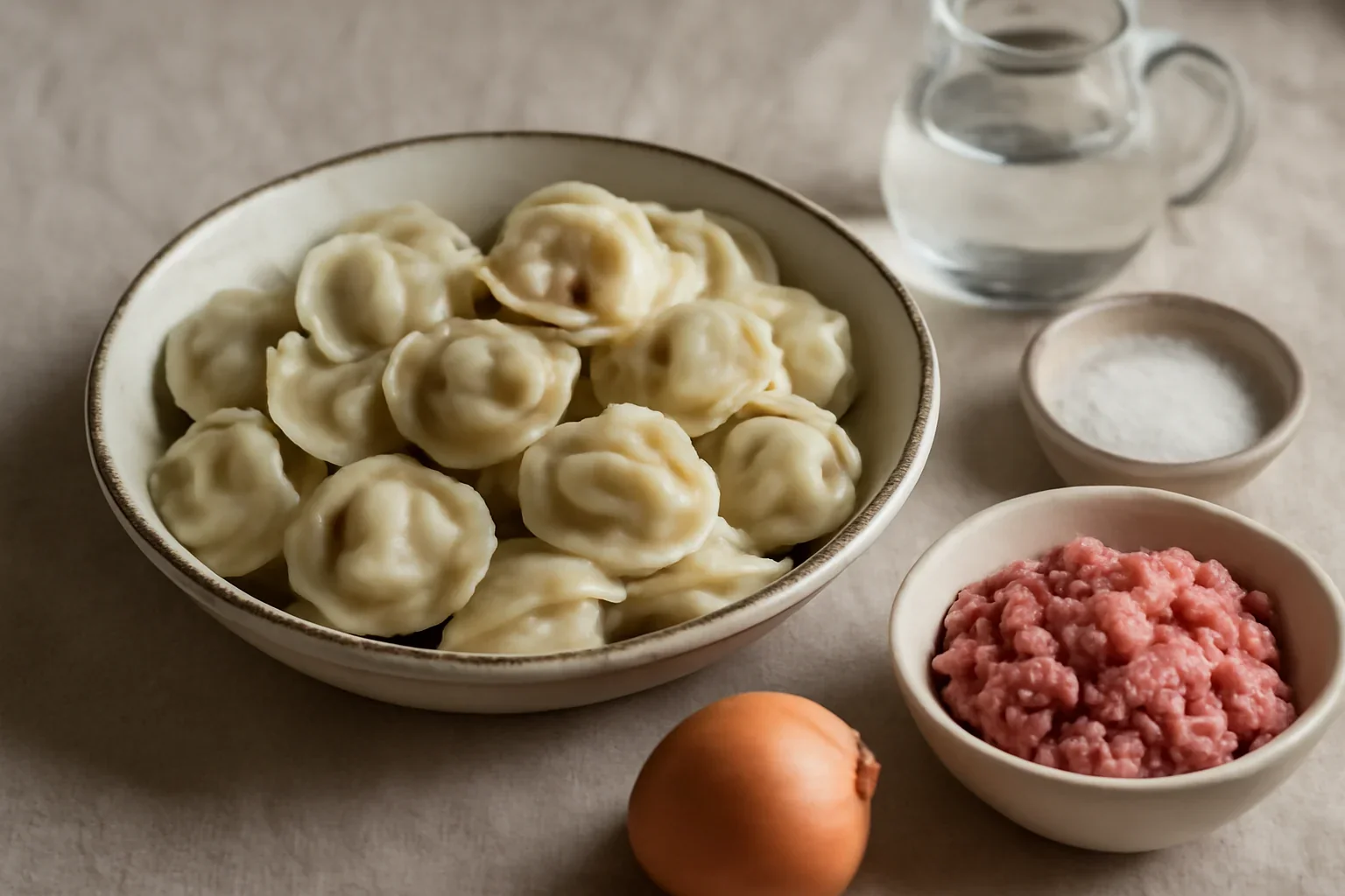 Pelmeni umpluti cu carne tocata, reteta ruseasca