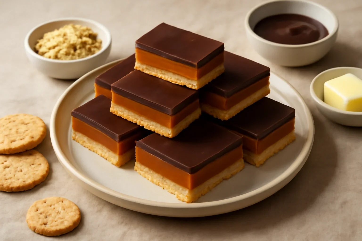 Prajituri cu biscuiti si caramel