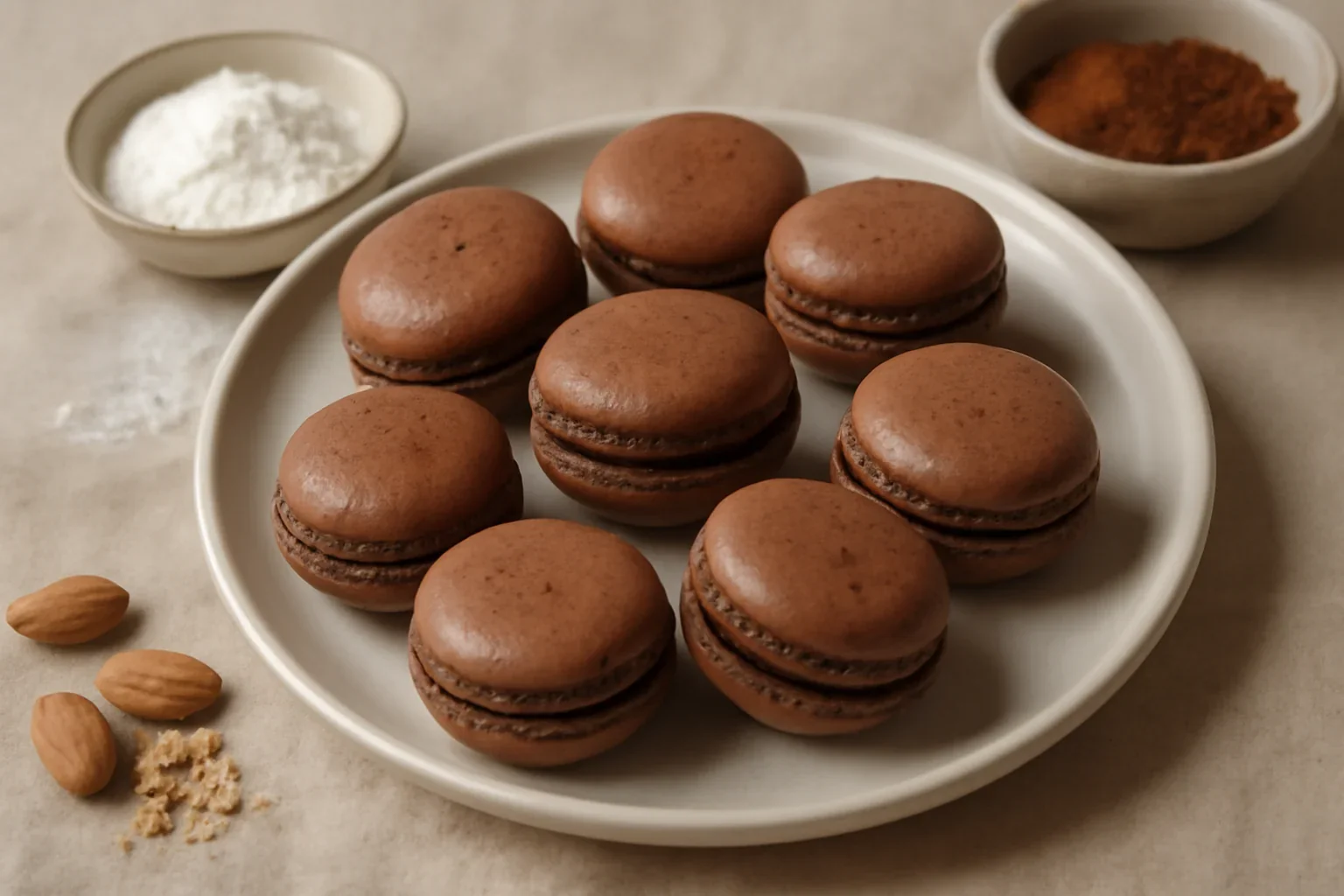 Macarons cu ciocolata, desert elegant si gustos
