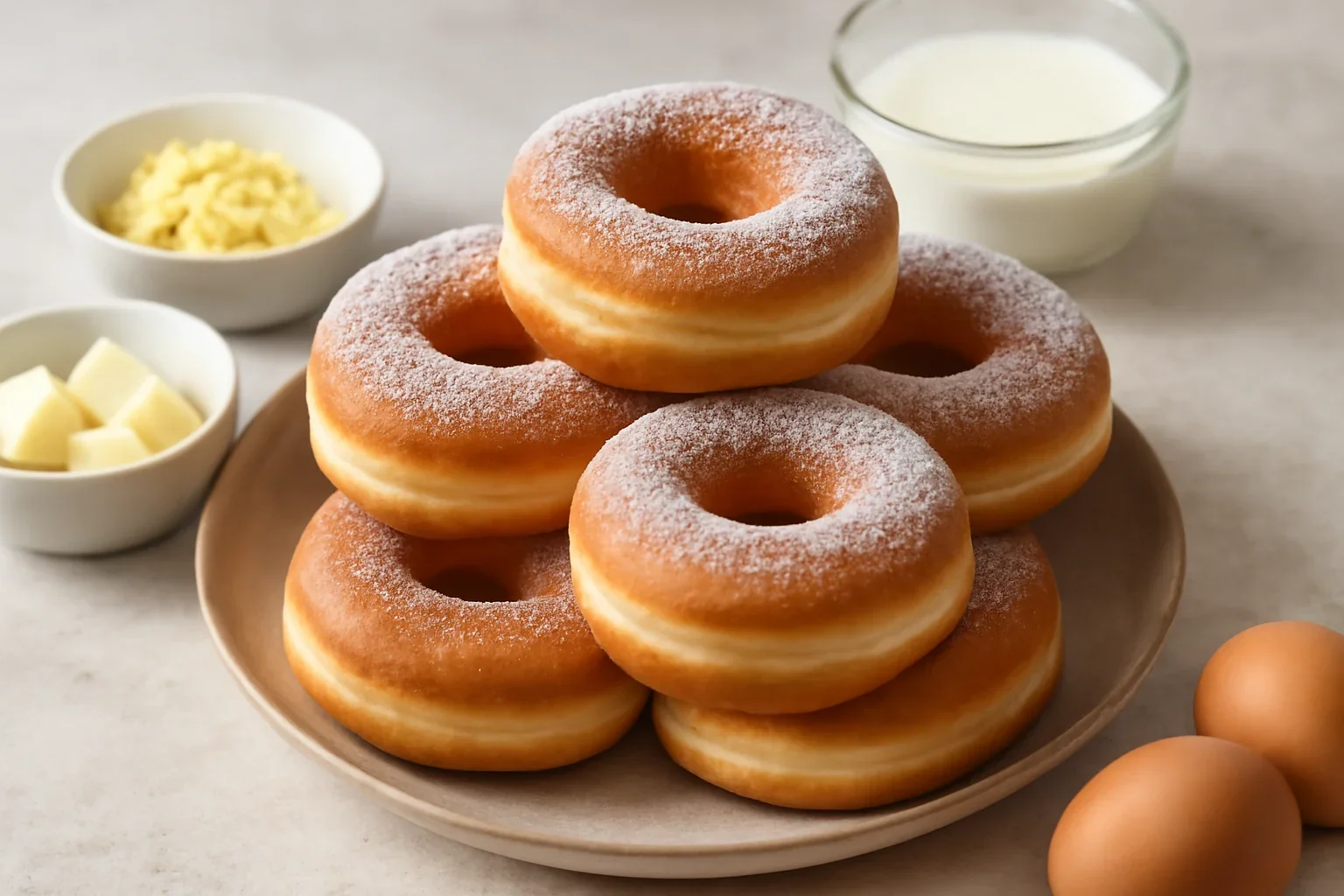 Gogosi americane (Donuts) pufoase, reteta cu guler alb | Video