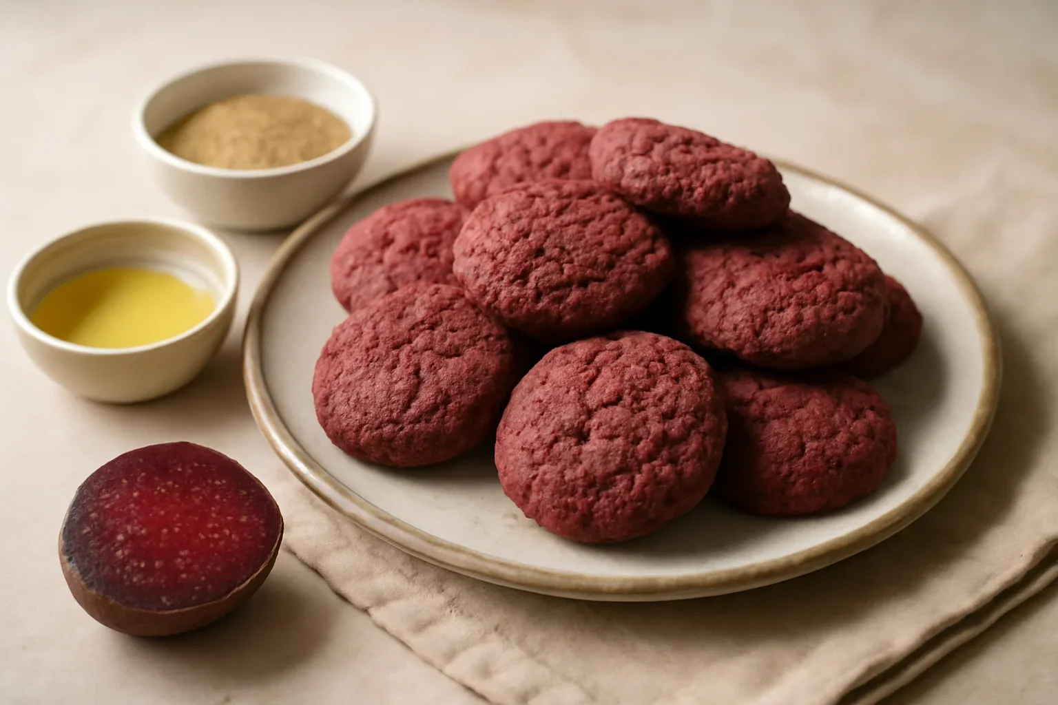 Biscuiți cu sfeclă roșie