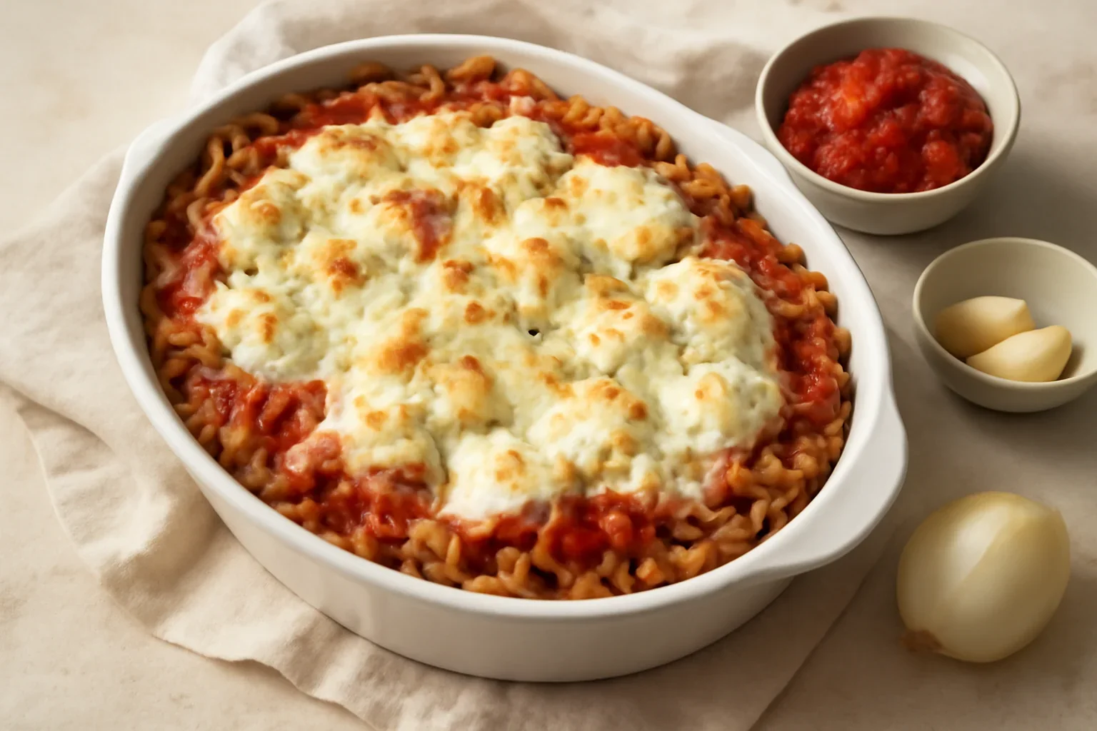 Paste la cuptor cu ricotta